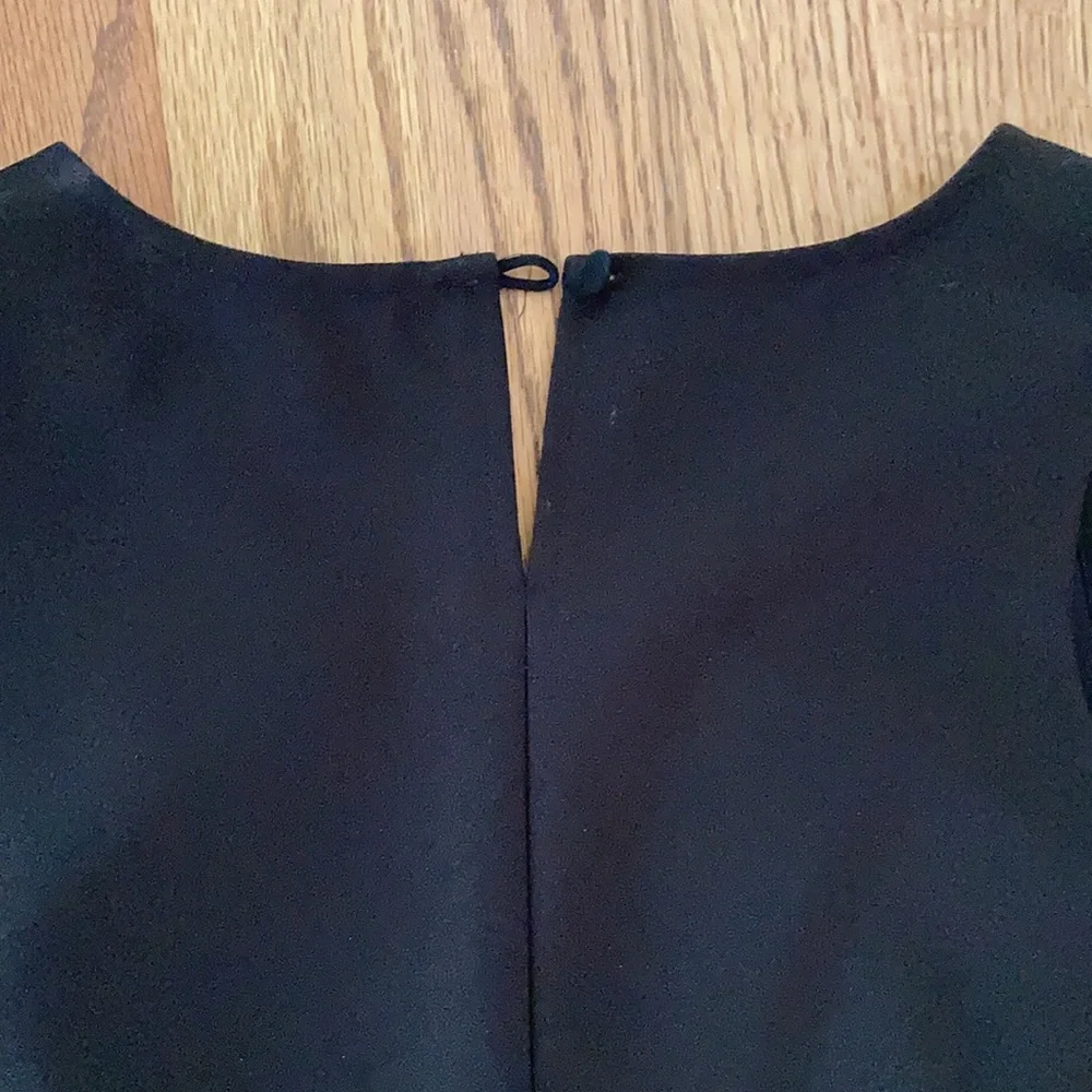 Jcrew black peplum structured top